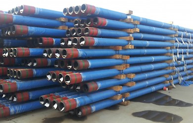 Liner pipes ready for shipment